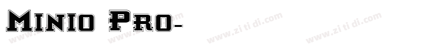 Minio Pro字体转换